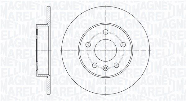 MAGNETI MARELLI Тормозной диск 361302040141